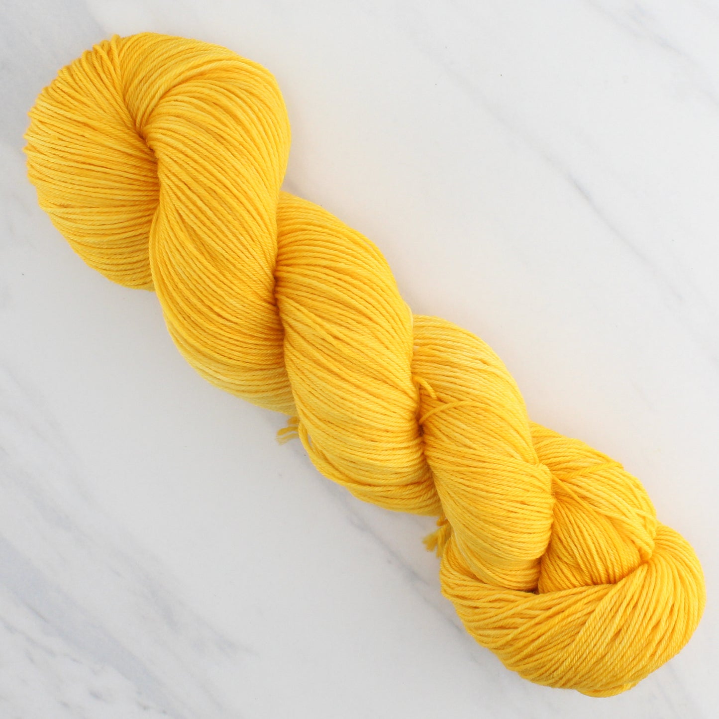 POPPY GOLD Hand Dyed on Sock Perfection - Semi-Solid Colorway