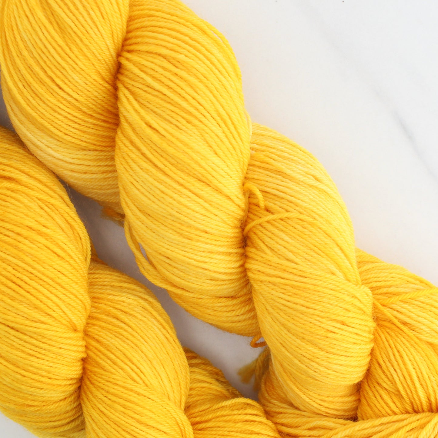 POPPY GOLD Hand Dyed on Sock Perfection - Semi-Solid Colorway