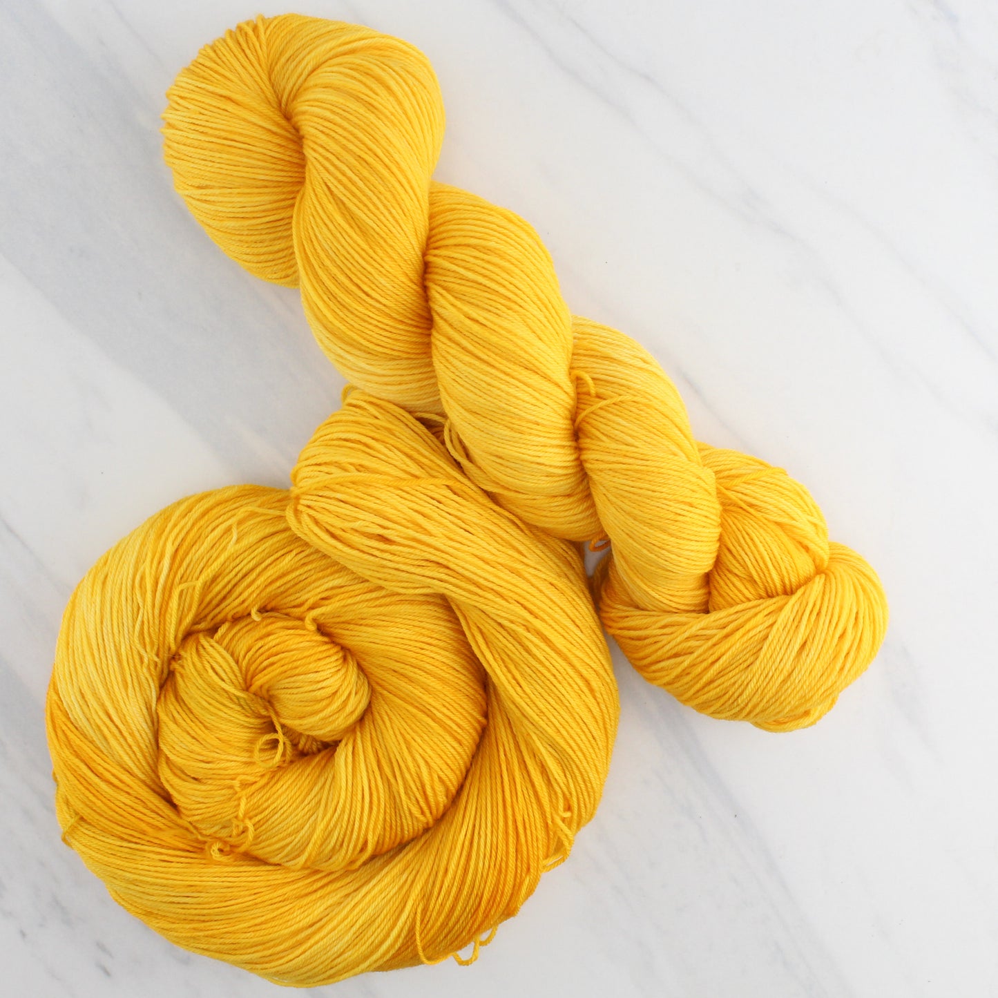 POPPY GOLD Hand Dyed on Sock Perfection - Semi-Solid Colorway