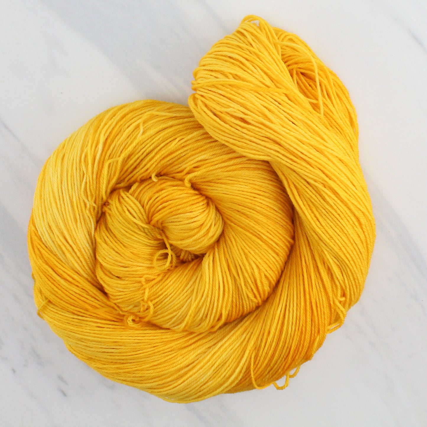 POPPY GOLD Hand Dyed on Sock Perfection - Semi-Solid Colorway