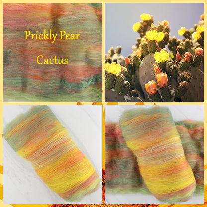 PRICKLY PEAR CACTUS Art Batts to Spin and Felt