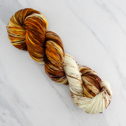 PUMPKIN SPICE LATTE Hand Dyed on Splendid Sport - Assigned Pooling Yarn