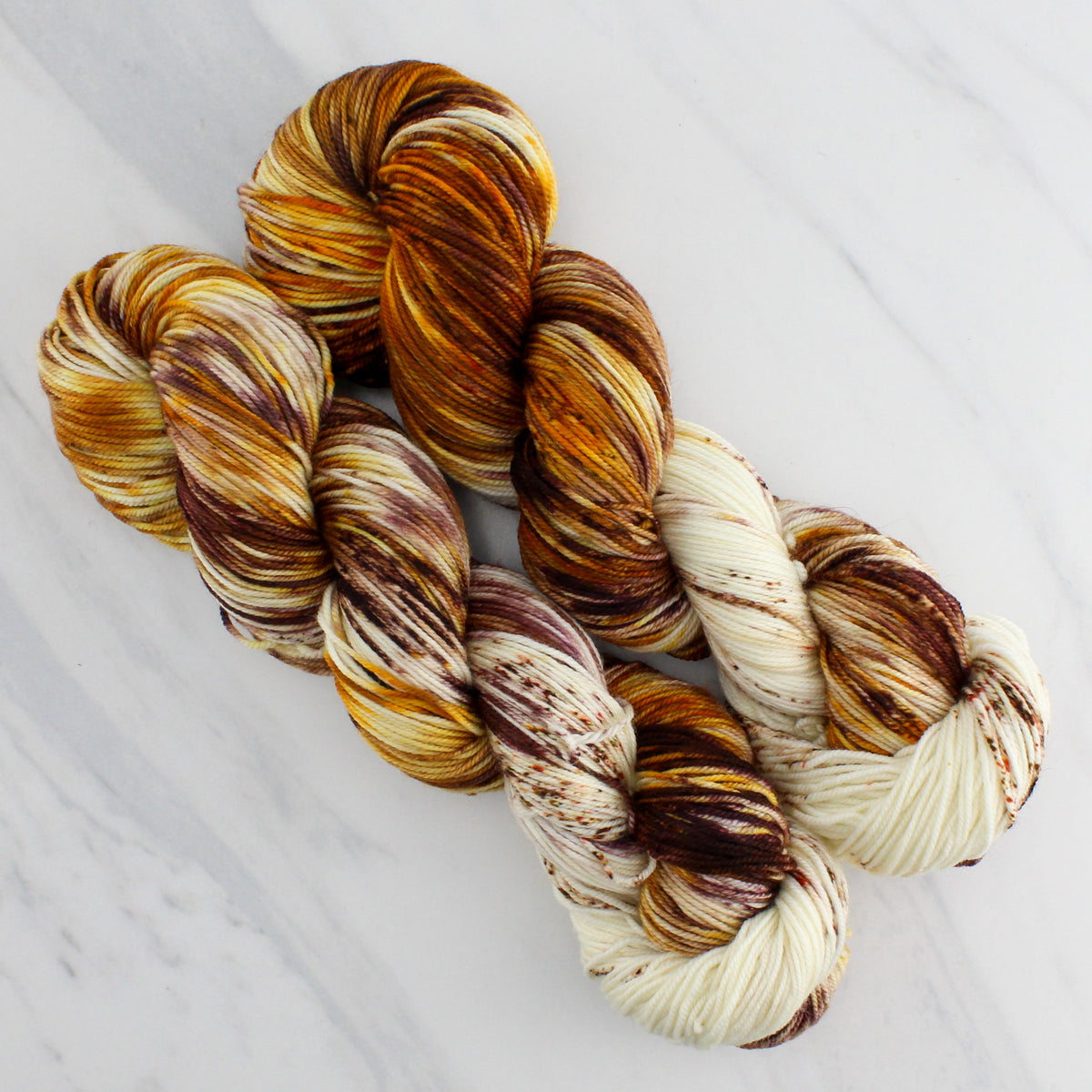 PUMPKIN SPICE LATTE Hand Dyed on Splendid Sport - Assigned Pooling Yarn
