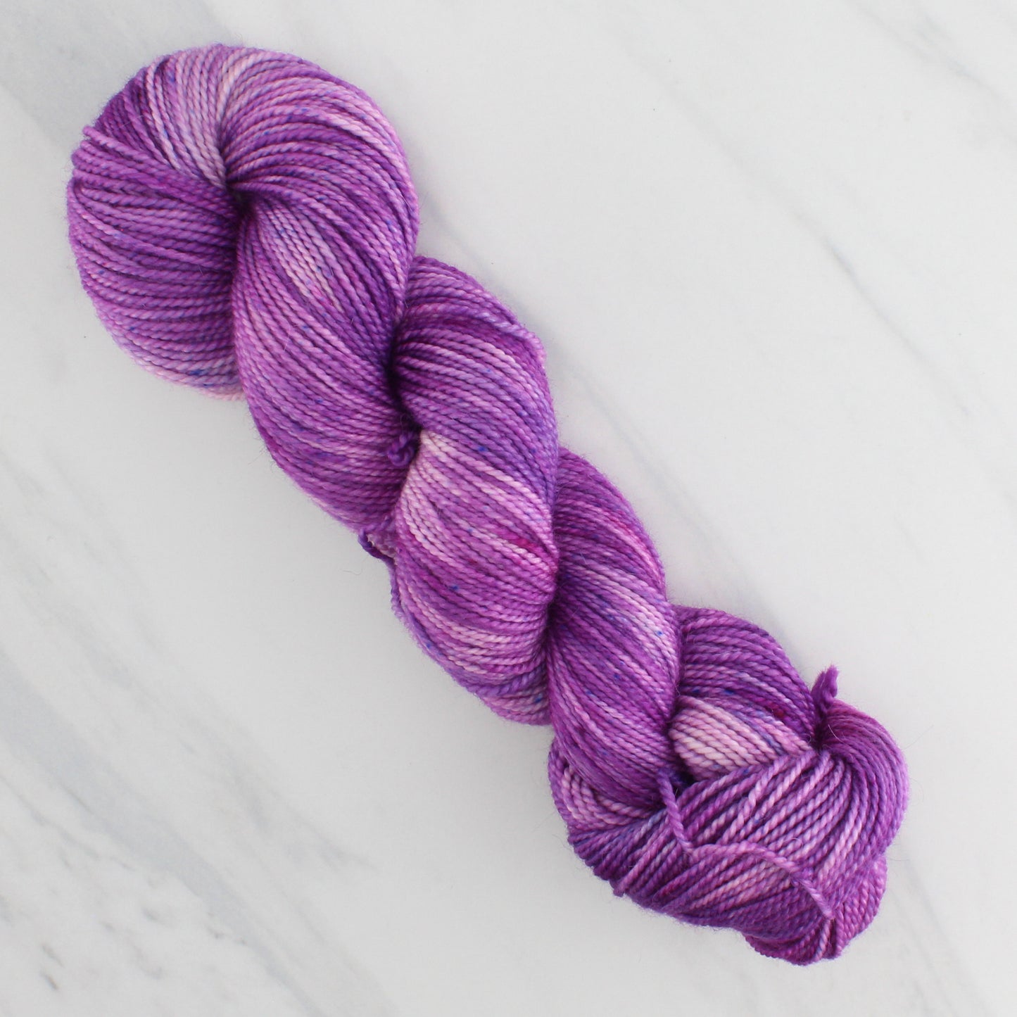 PURPLE DELIGHT Hand Dyed on Buttery Soft DK - Splashed & Speckled Yarn
