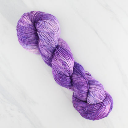 PURPLE DELIGHT on Dream Sock  - Hand-Dyed Yarn