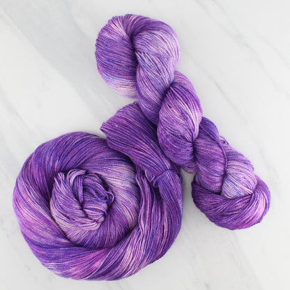 PURPLE DELIGHT on Dream Sock  - Hand-Dyed Yarn