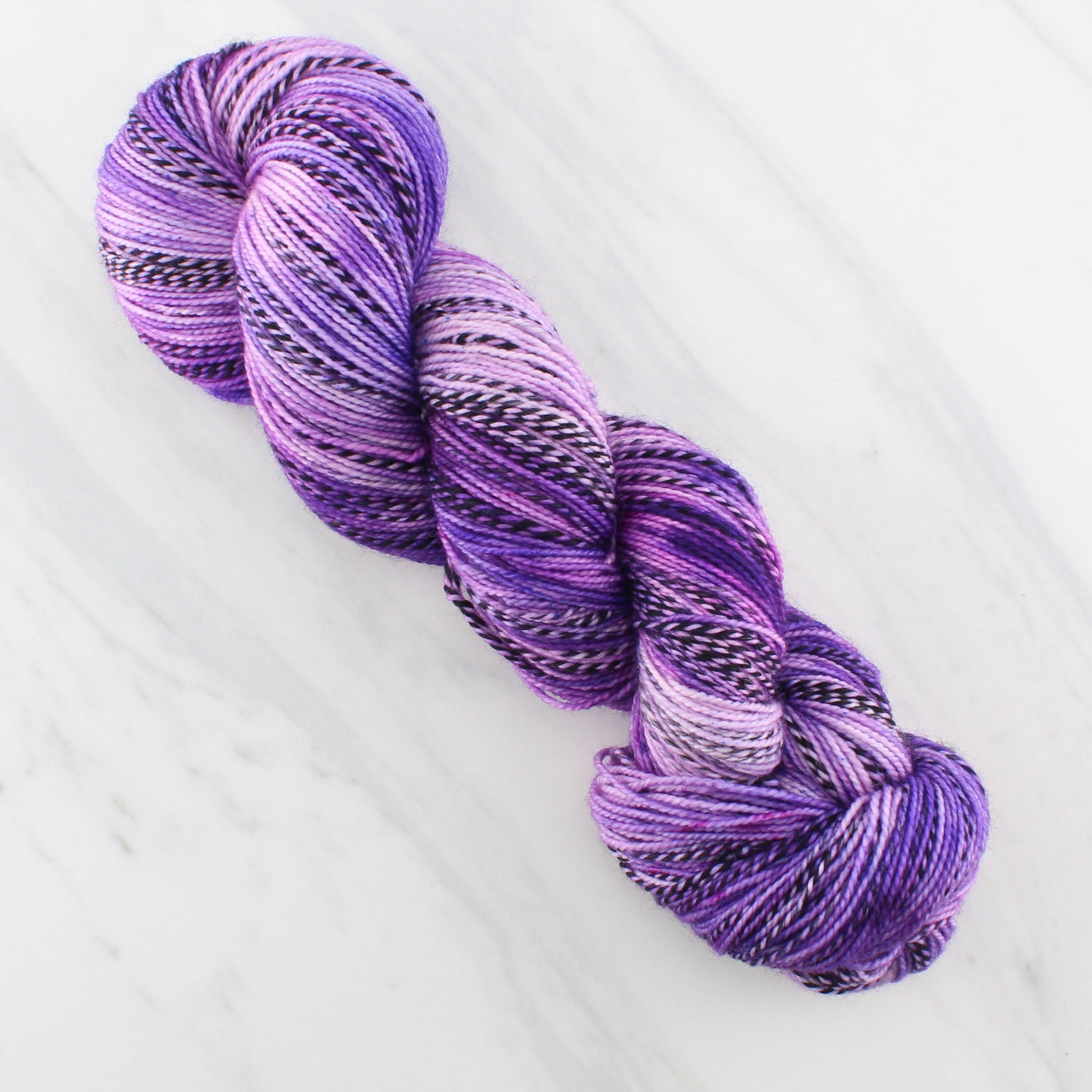 PURPLE DELIGHT on Stained Glass Sock - Indie-Dyed Yarn - Purple Lamb