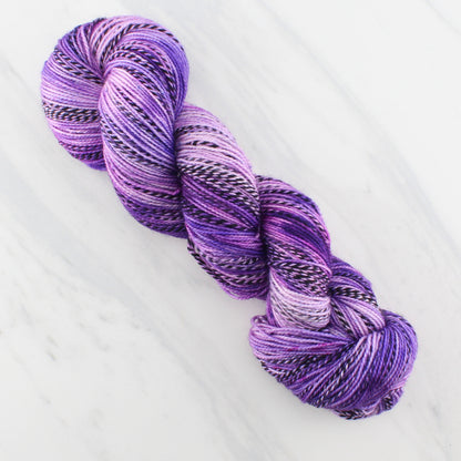 PURPLE DELIGHT on Stained Glass Sock - Indie-Dyed Yarn - Purple Lamb