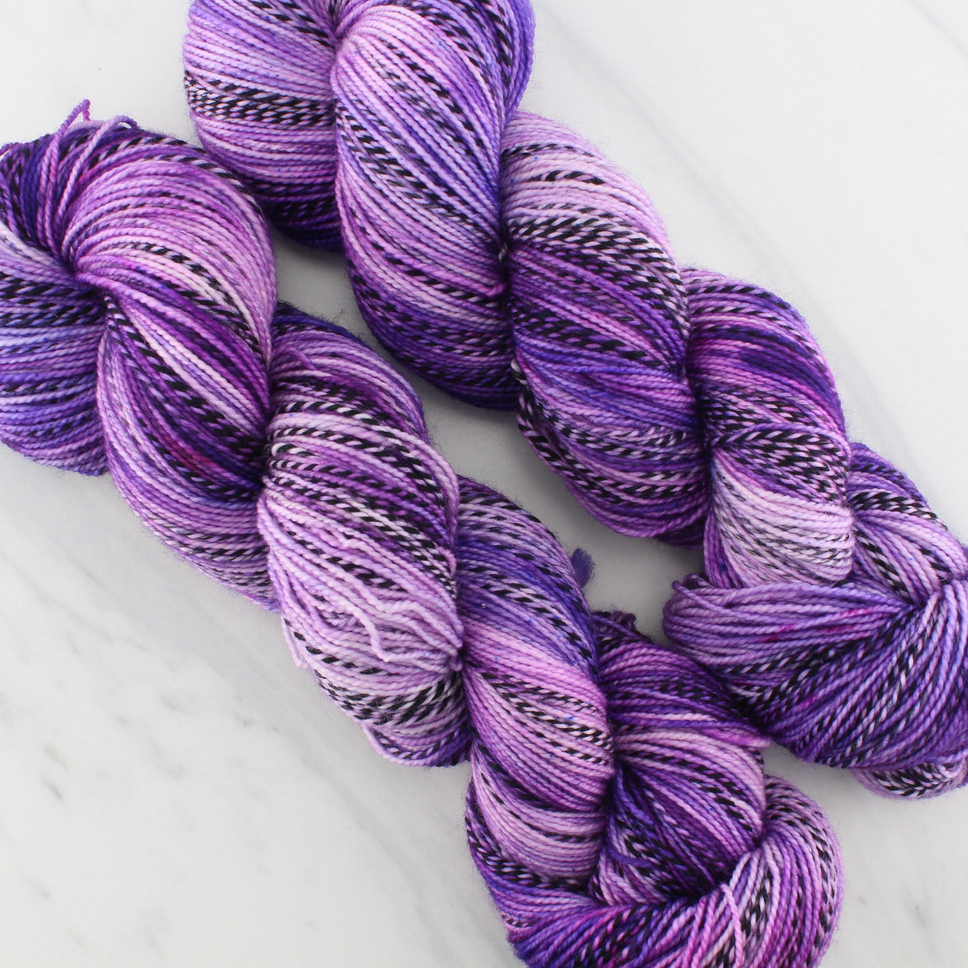 PURPLE DELIGHT on Stained Glass Sock - Indie-Dyed Yarn - Purple Lamb