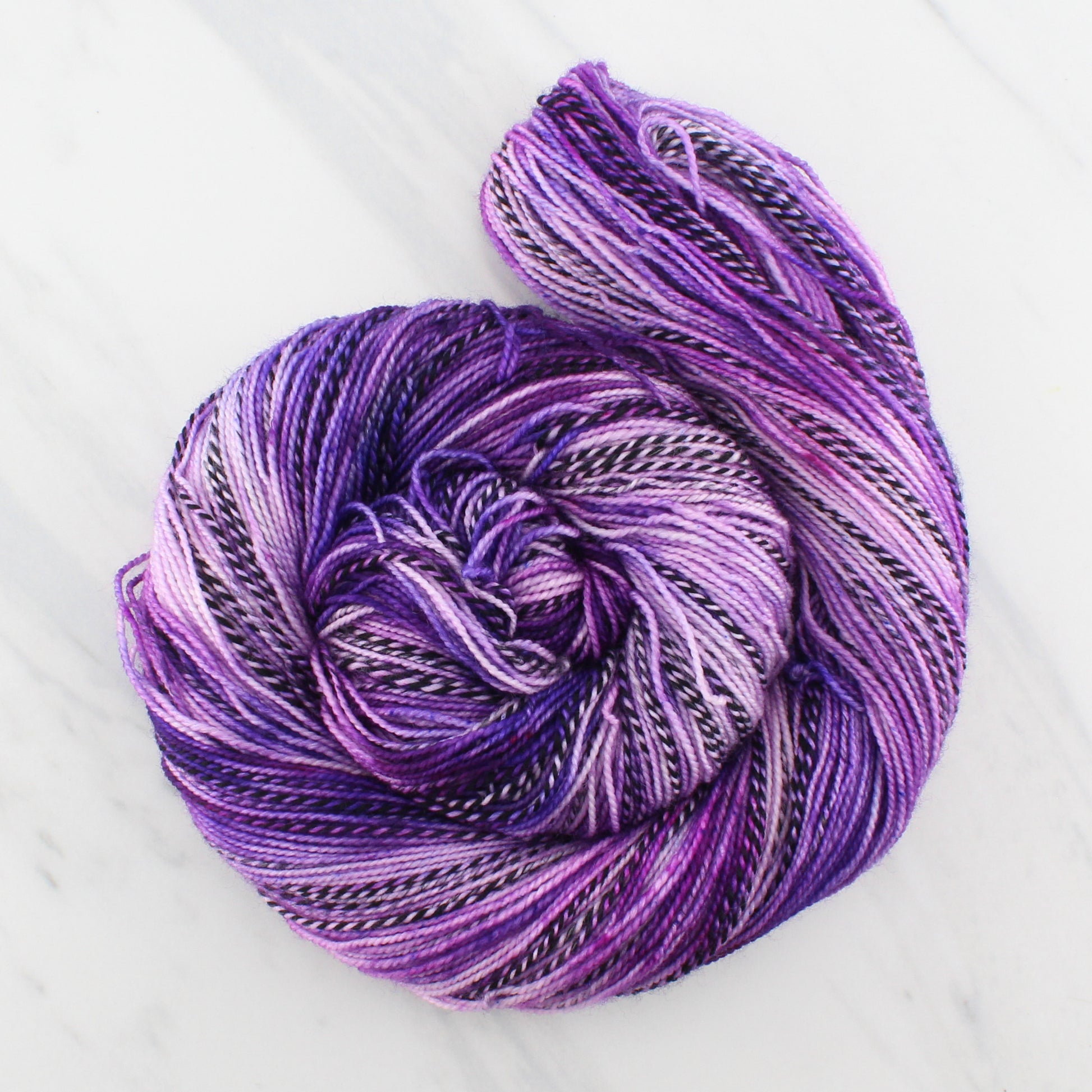 PURPLE DELIGHT on Stained Glass Sock - Indie-Dyed Yarn - Purple Lamb