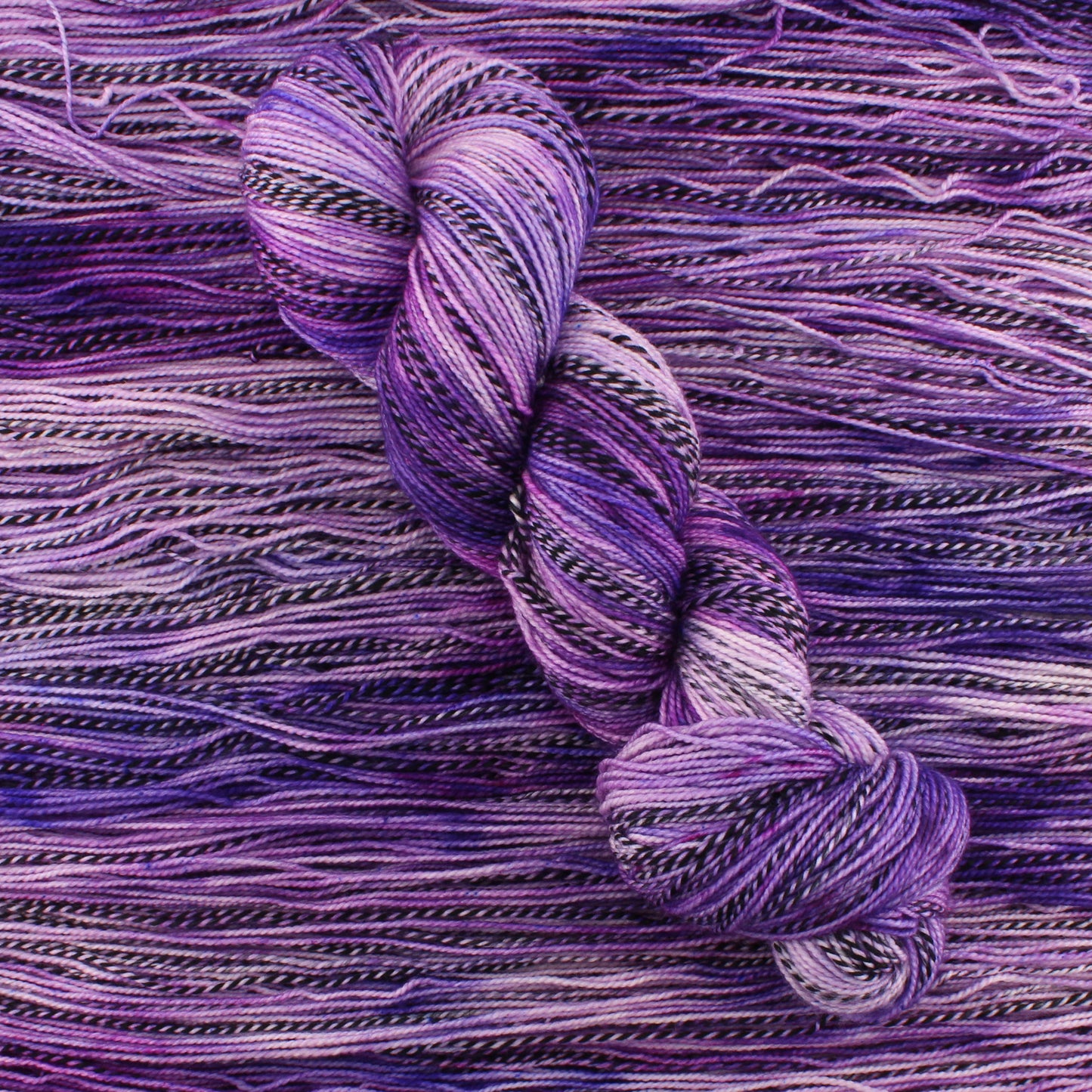PURPLE DELIGHT on Stained Glass Sock - Indie-Dyed Yarn - Purple Lamb