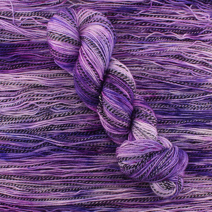 PURPLE DELIGHT on Stained Glass Sock - Indie-Dyed Yarn - Purple Lamb