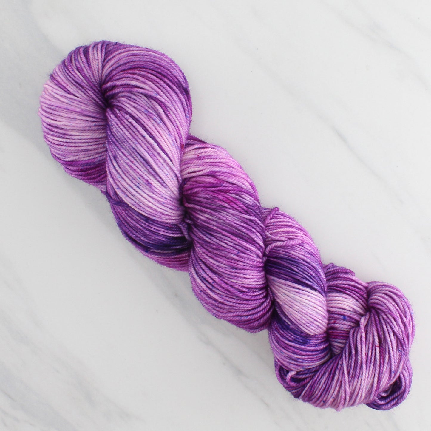 PURPLE DELIGHT Hand Dyed on Splendid Sport - Splashed and Speckled Yarn