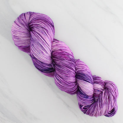 PURPLE DELIGHT Hand Dyed on Splendid Sport - Splashed and Speckled Yarn