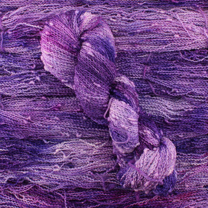 PURPLE DELIGHT on Squiggle Sock - Indie-Dyed Yarn - Purple Lamb
