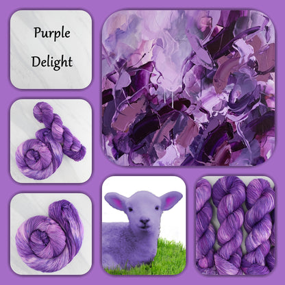PURPLE DELIGHT - Yarn Dyed to Order