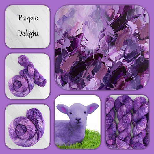 PURPLE DELIGHT - Yarn Dyed to Order