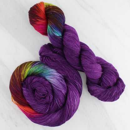 PURPLE PRISM - Yarn Dyed to Order - Assigned Pooling Colorway