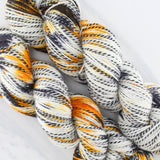 Butterfly Collection - QUINO CHECKERSPOT BUTTERFLY Hand-Dyed Yarn on Stained Glass Sock