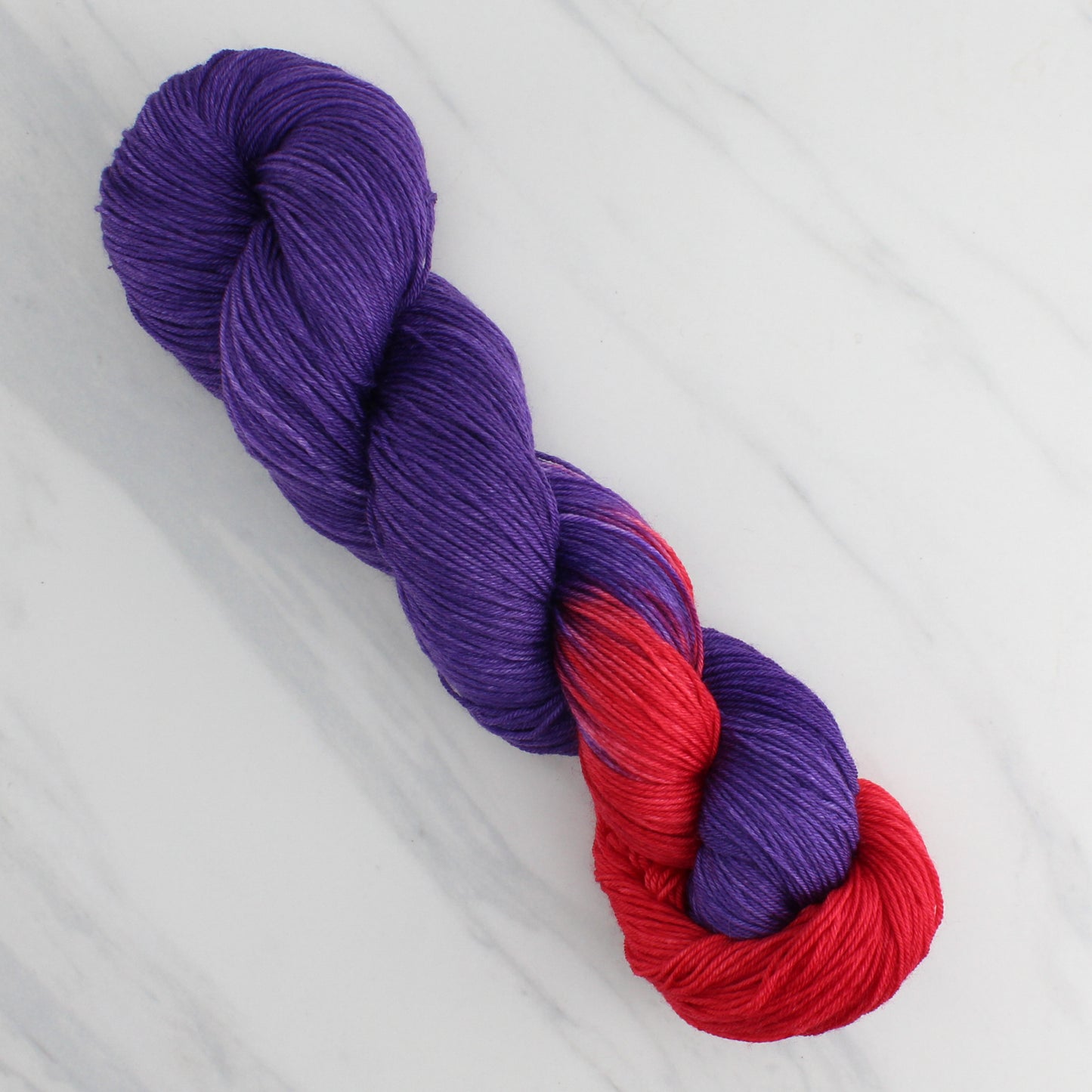 RED HAT SOCIETY Hand Dyed on Sock Perfection - Assigned Pooling Colorway