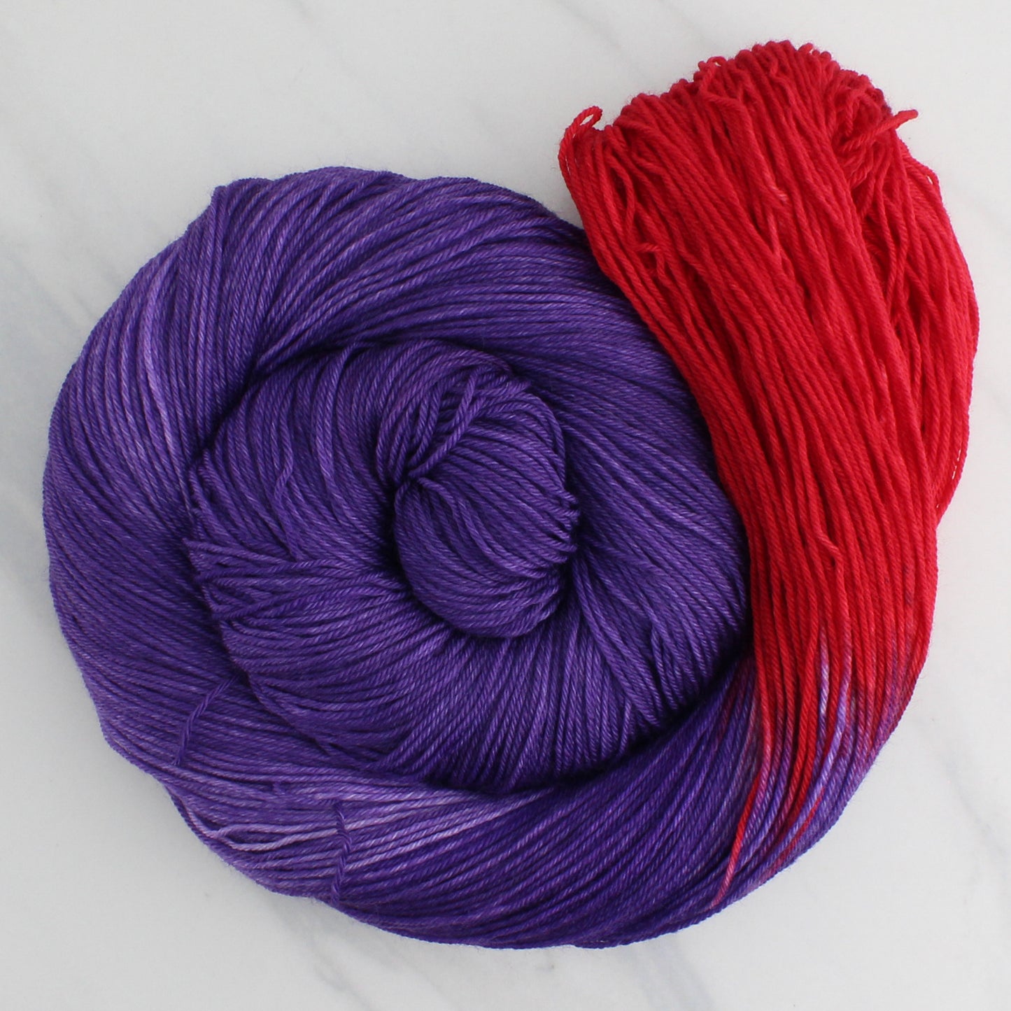 RED HAT SOCIETY Hand Dyed on Sock Perfection - Assigned Pooling Colorway