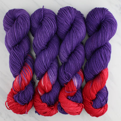 RED HAT SOCIETY - Yarn Dyed to Order - Assigned Pooling Colorway