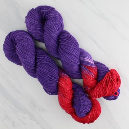 RED HAT SOCIETY - Yarn Dyed to Order - Assigned Pooling Colorway