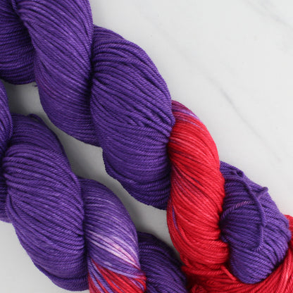 RED HAT SOCIETY - Yarn Dyed to Order - Assigned Pooling Colorway