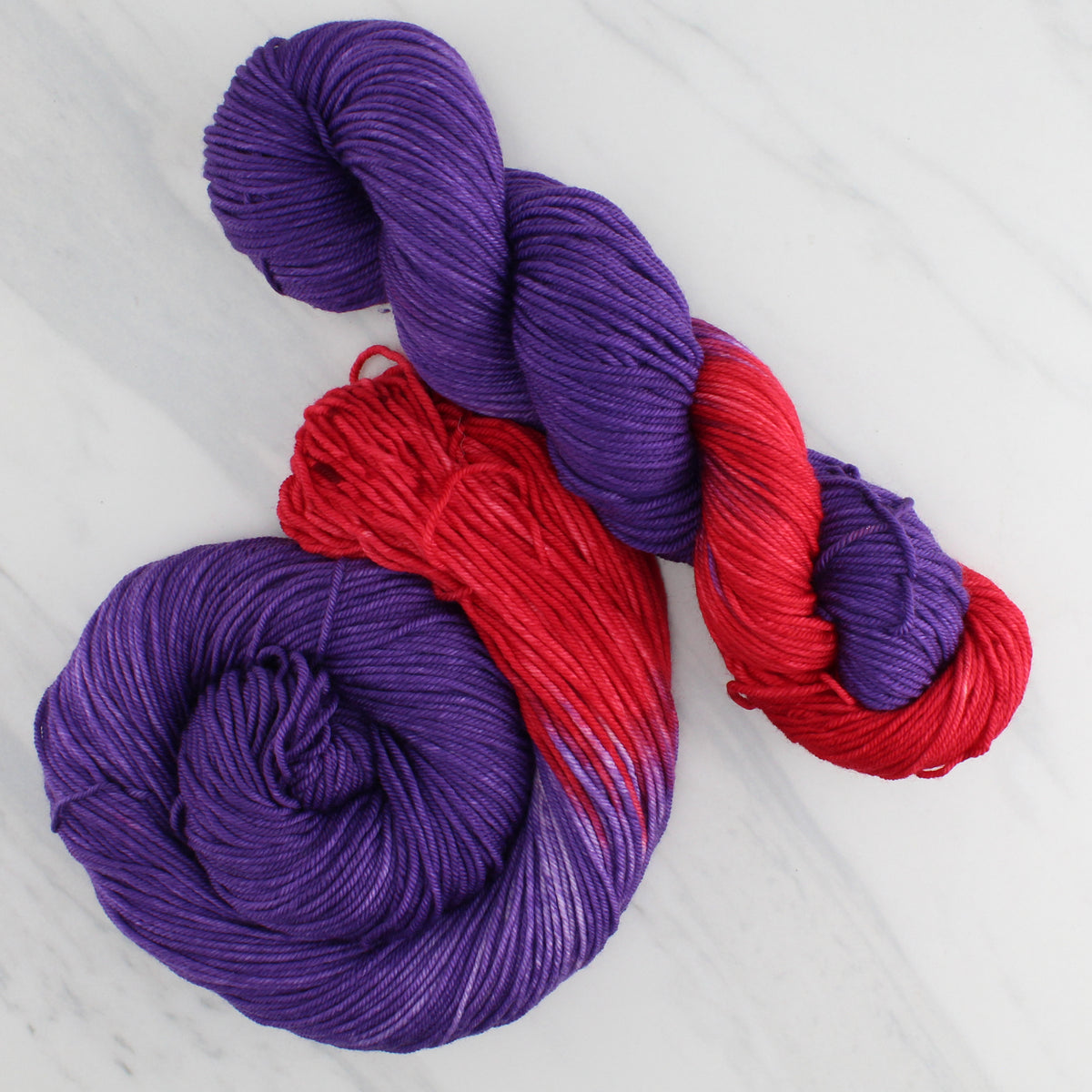 RED HAT SOCIETY - Yarn Dyed to Order - Assigned Pooling Colorway