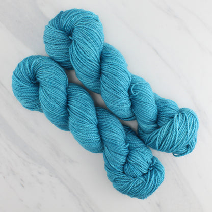 RENAISSANCE BLUE Hand Dyed on Buttery Soft DK  - Semi-Solid Yarn