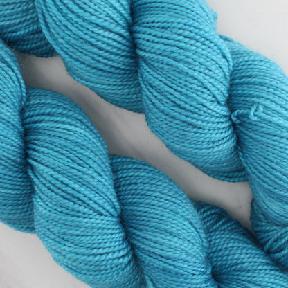 RENAISSANCE BLUE Hand Dyed on Buttery Soft DK  - Semi-Solid Yarn