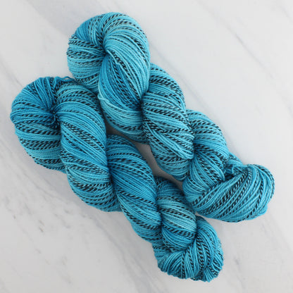 RENAISSANCE BLUE Indie-Dyed Yarn on Stained Glass Fingering - Semi-Solid Colorway