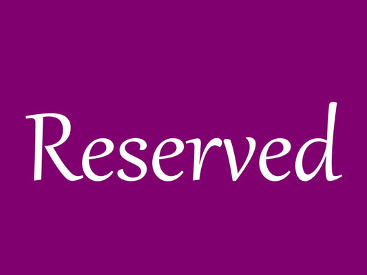 RESERVED FOR LYNN - Purple Lamb