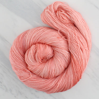 ROSE PETALS Hand Dyed on Sock Perfection - Semi-Solid Colorway