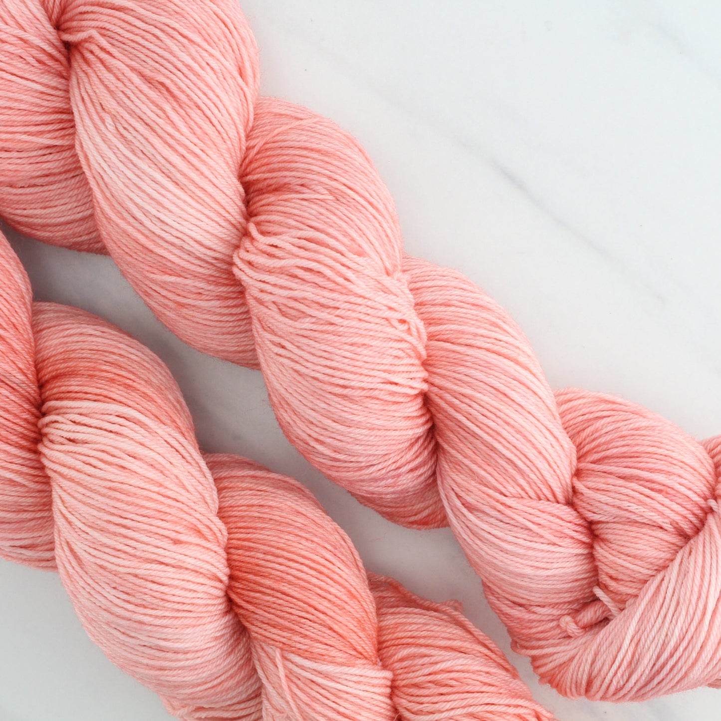 ROSE PETALS Hand Dyed on Sock Perfection - Semi-Solid Colorway