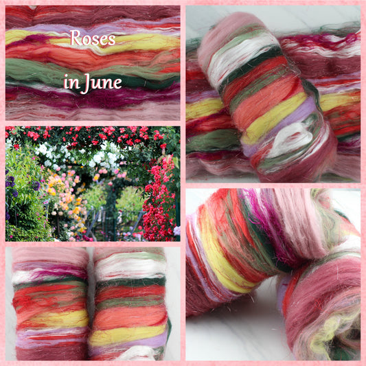 ROSES IN JUNE Art Batts to Spin and Felt
