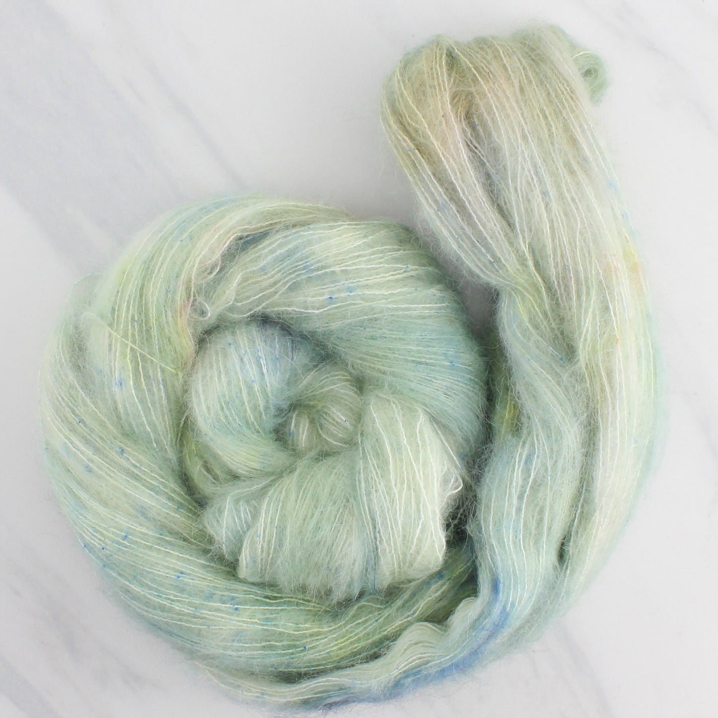 SAGE Hand Dyed on Suri Lace Cloud - Tonal Yarn