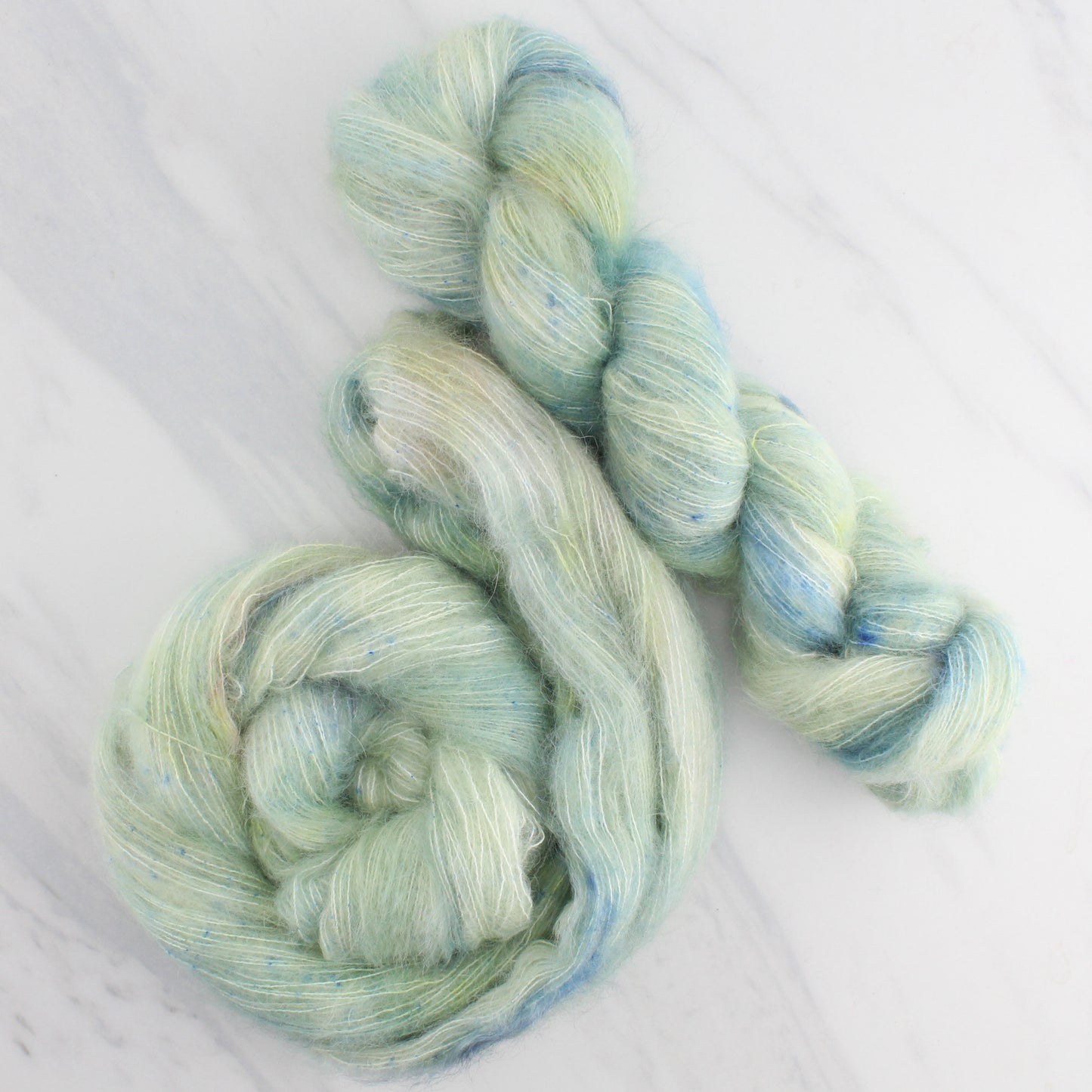 SAGE Hand Dyed on Suri Lace Cloud - Tonal Yarn