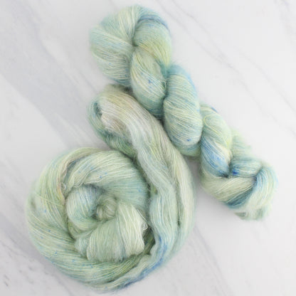SAGE Hand Dyed on Suri Lace Cloud - Tonal Yarn