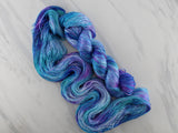 SAPPHIRE DREAMS Indie-Dyed Yarn on Diamond Silk Sock