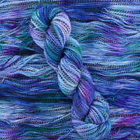 SAPPHIRE DREAMS Indie-Dyed Yarn on Stained Glass Sock