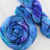 SAPPHIRE DREAMS  Indie-Dyed Yarn on Sparkly Merino Sock