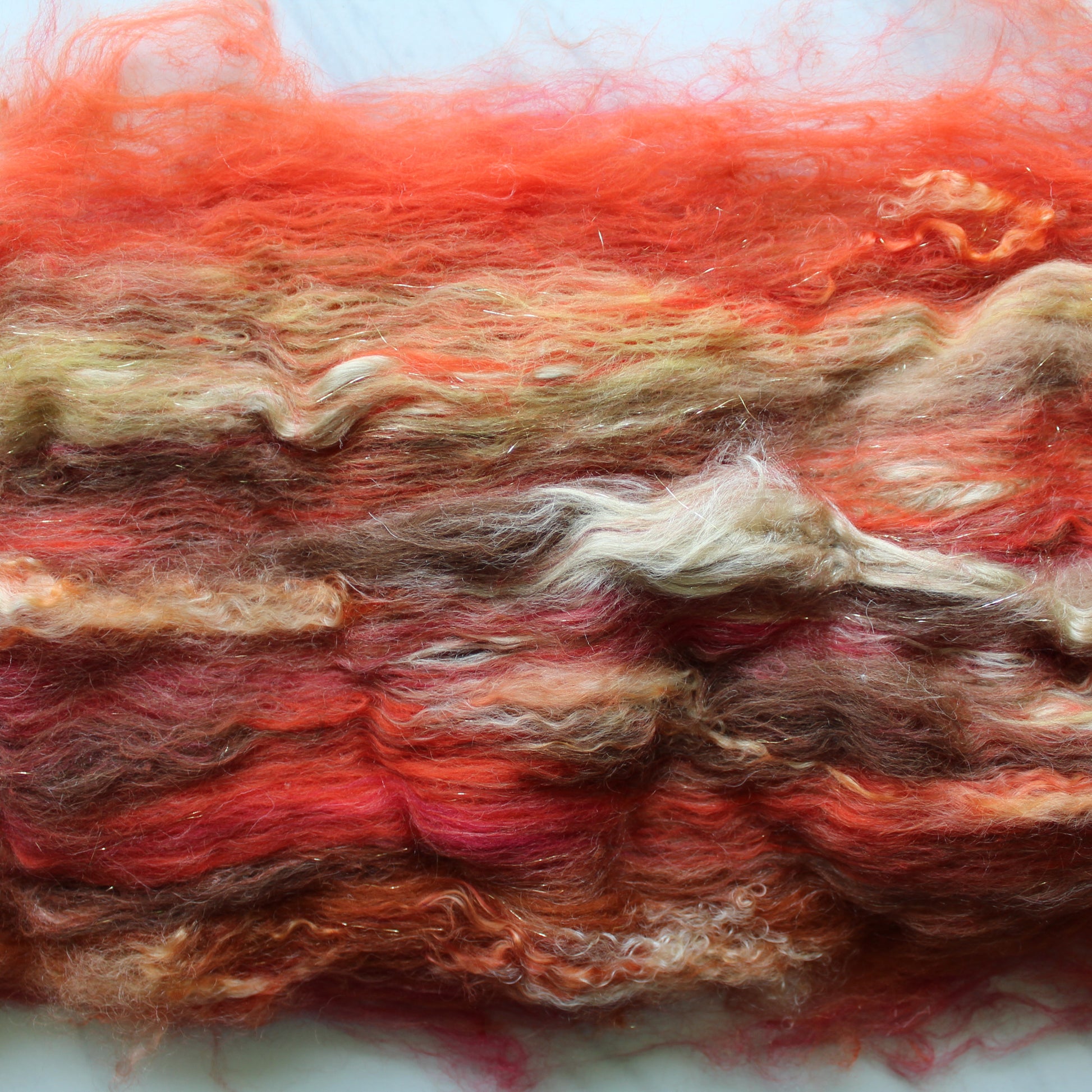SEDONA Textured Luxury Art Batts to Spin and Felt - Purple Lamb