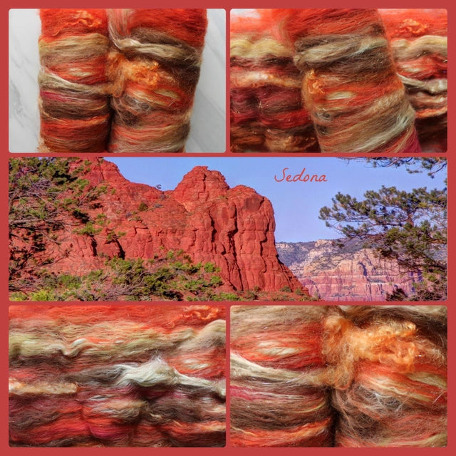 SEDONA Textured Luxury Art Batts to Spin and Felt