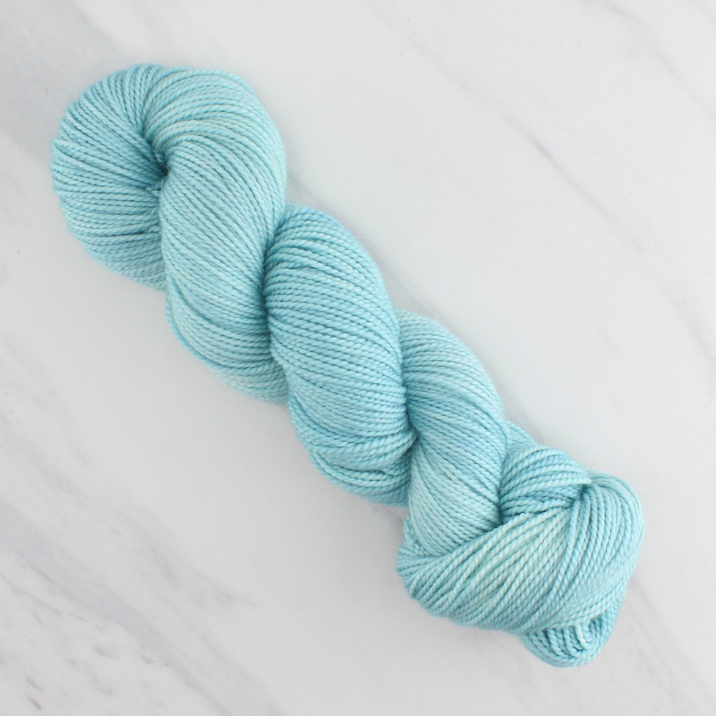 SERENITY BLUE Hand Dyed on Buttery Soft DK  - Semi-Solid Yarn