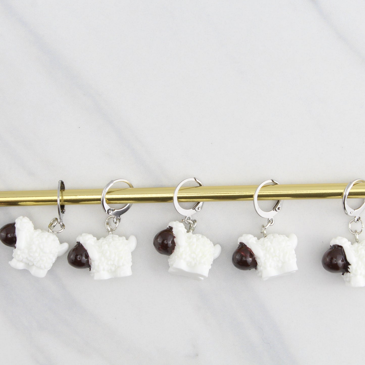 BLACK-FACED SHEEP STITCH MARKER SETS FOR KNITTING AND CROCHET