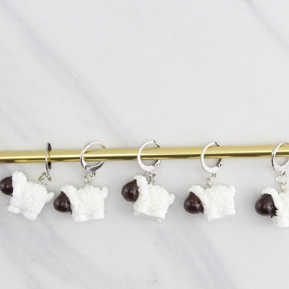 BLACK-FACED SHEEP STITCH MARKER SETS FOR KNITTING AND CROCHET