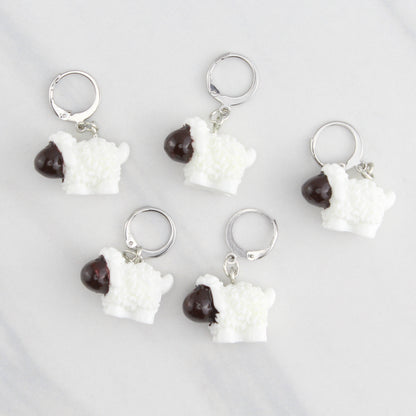 BLACK-FACED SHEEP STITCH MARKER SETS FOR KNITTING AND CROCHET