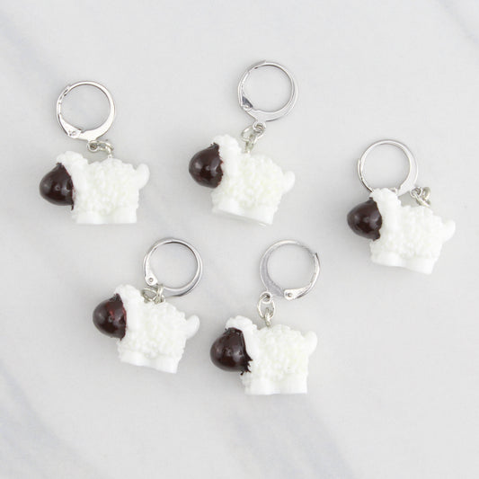 BLACK-FACED SHEEP STITCH MARKER SETS FOR KNITTING AND CROCHET