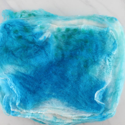 HAND-DYED SILK HANKIES/MAWATA - Colorway #16 - Purple Lamb